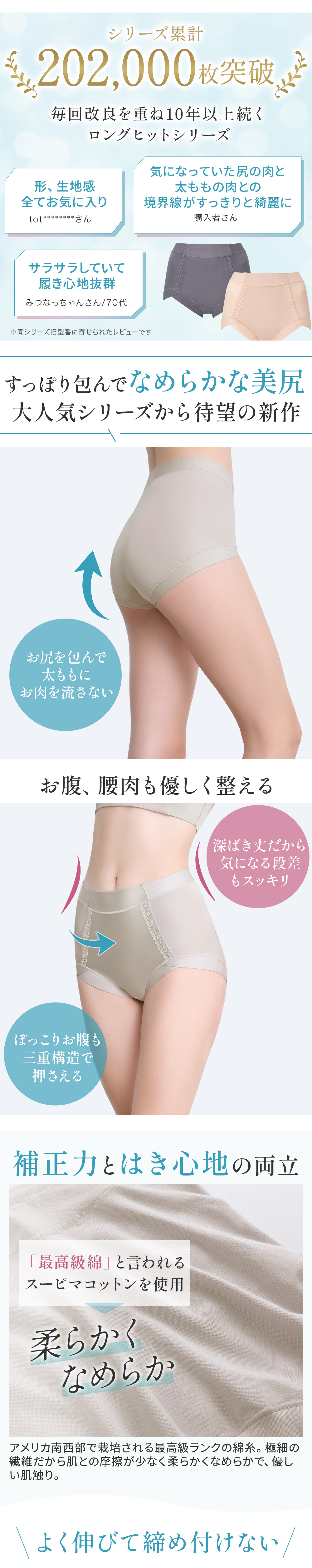 シリーズ累計20.2万枚突破！すっぽり包んでなめらか美尻