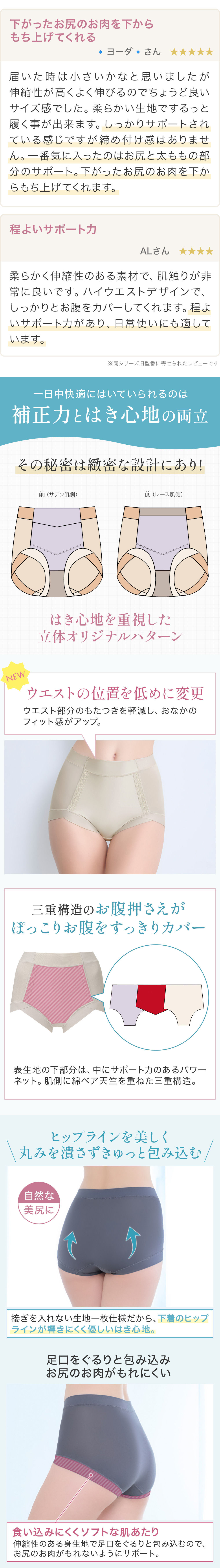 一日中はいていられるのは補正力とはき心地の両立