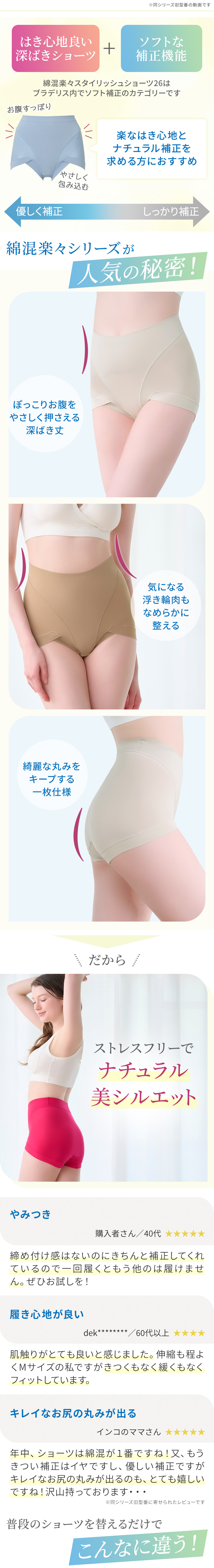 ブラデリスの綿混楽々シリーズが人気の秘密！お客様の声