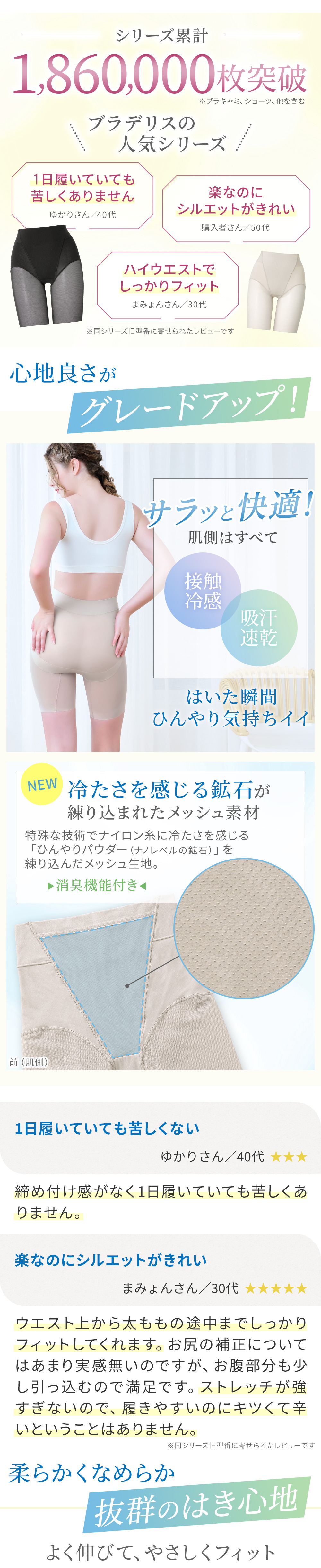 シリーズ累計186万枚突破！心地よさがグレードアップ