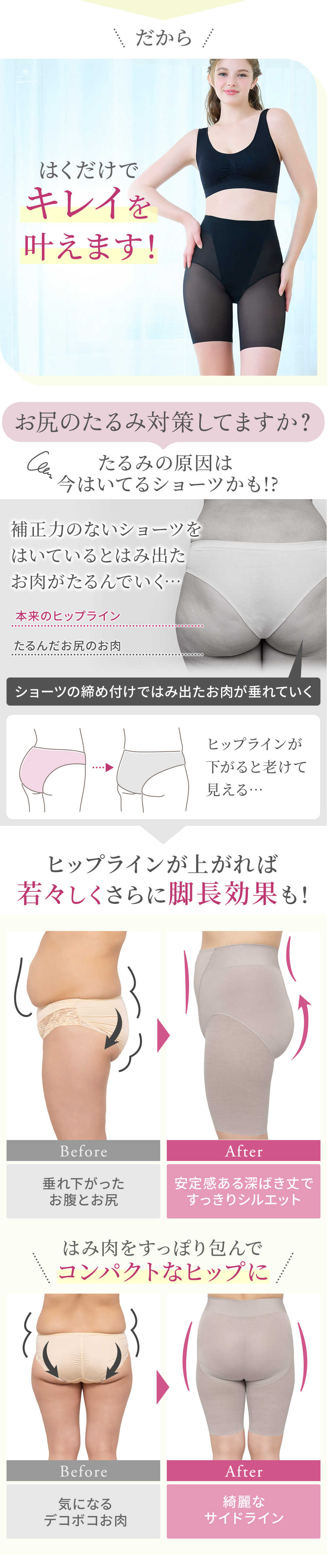 はくだけでキレイを叶えます。ビフォーアフター