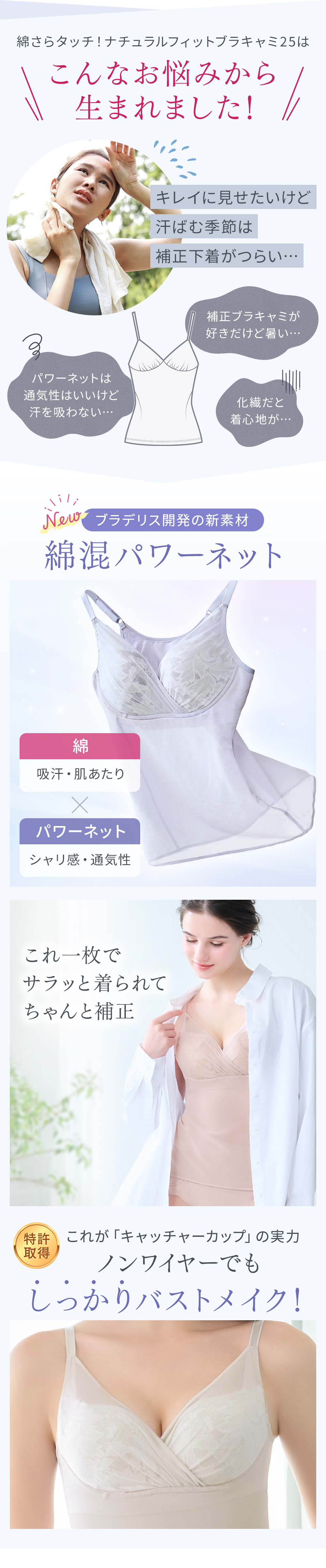 こんなお悩みから生まれました！ノンワイヤーでもしっかりバストメイク