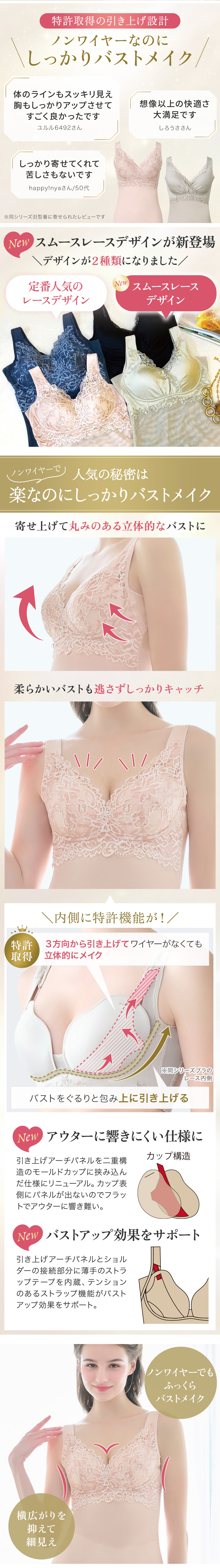 スムースレースデザインが新登場