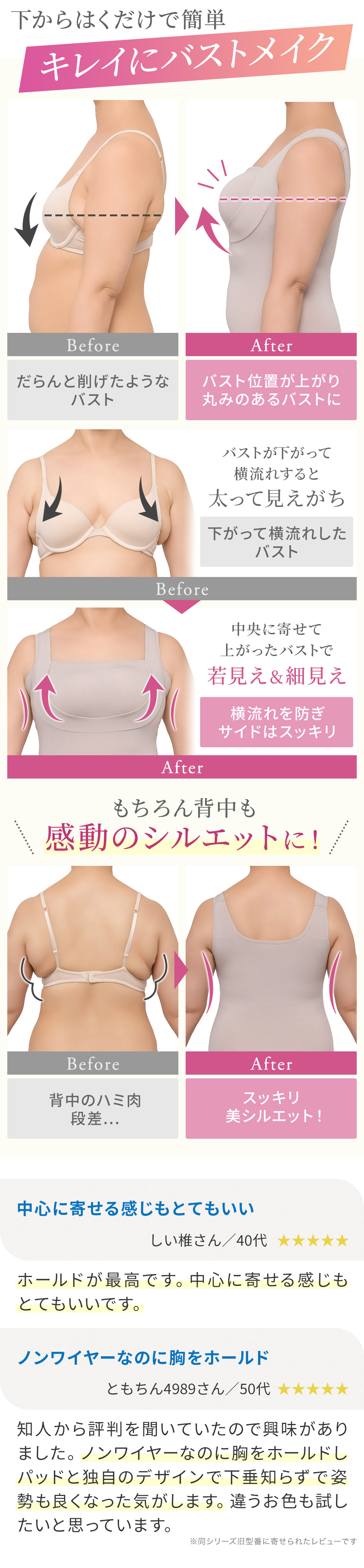 ビフォーアフター。お客様の声