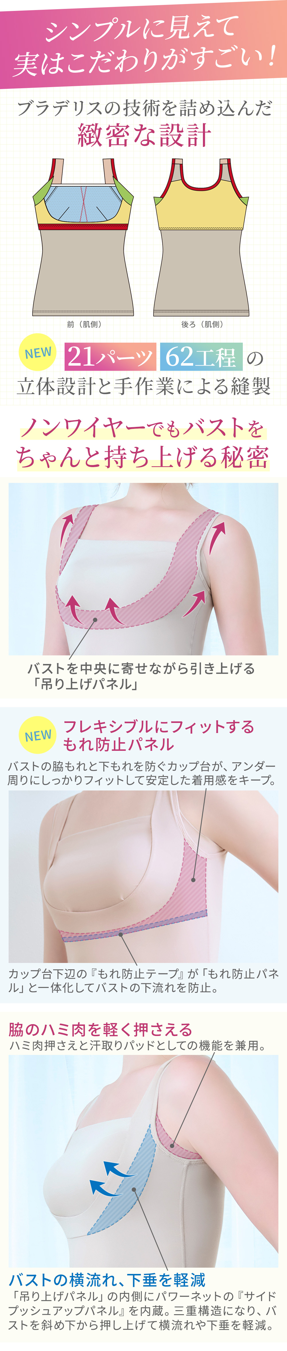 シンプルに見えて実は機能がすごい！21パーツ62工程の立体設計と手作業による縫製