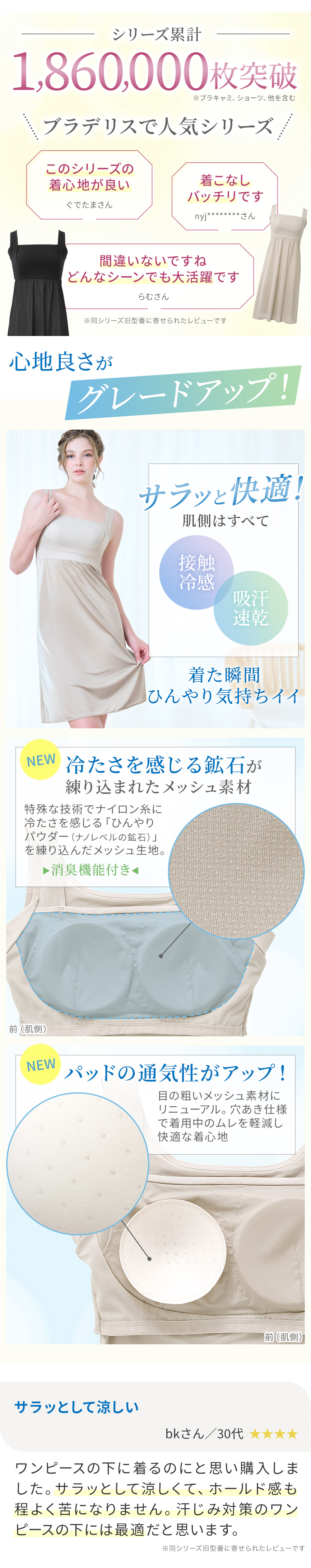 シリーズ累計186万枚突破！心地よさがグレードアップ