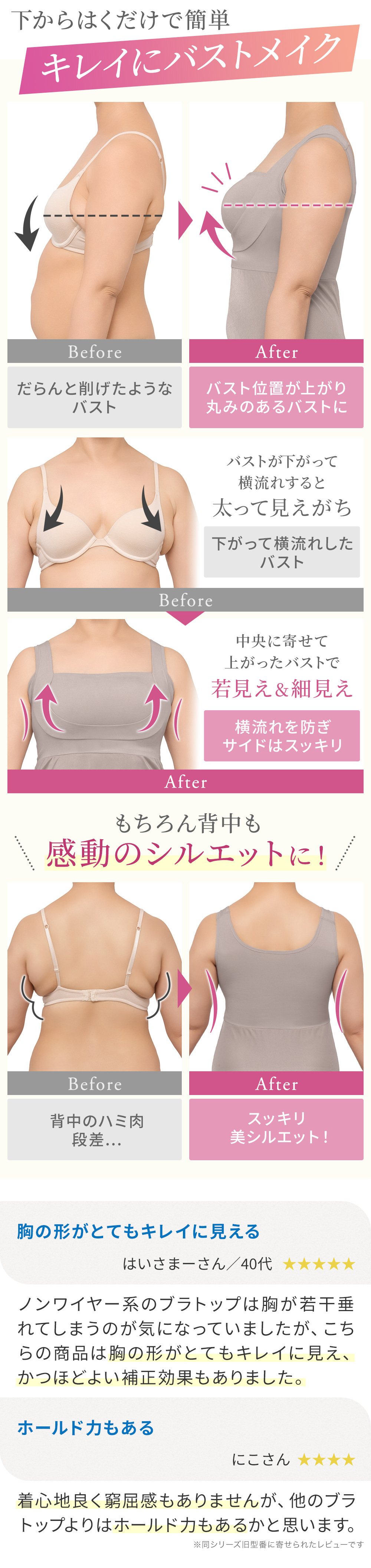 ビフォーアフター。お客様の声