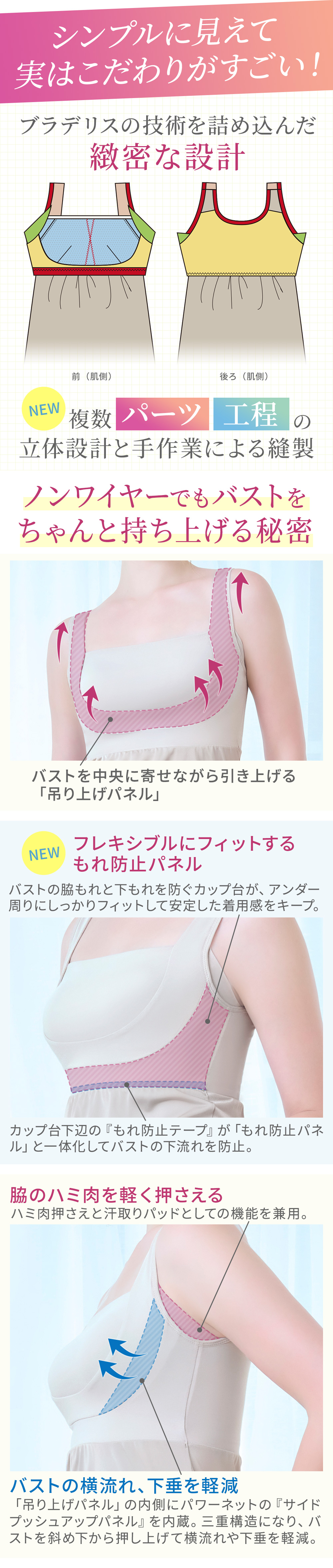 シンプルに見えて実は機能がすごい！複数パーツ・工程の立体設計と手作業による縫製