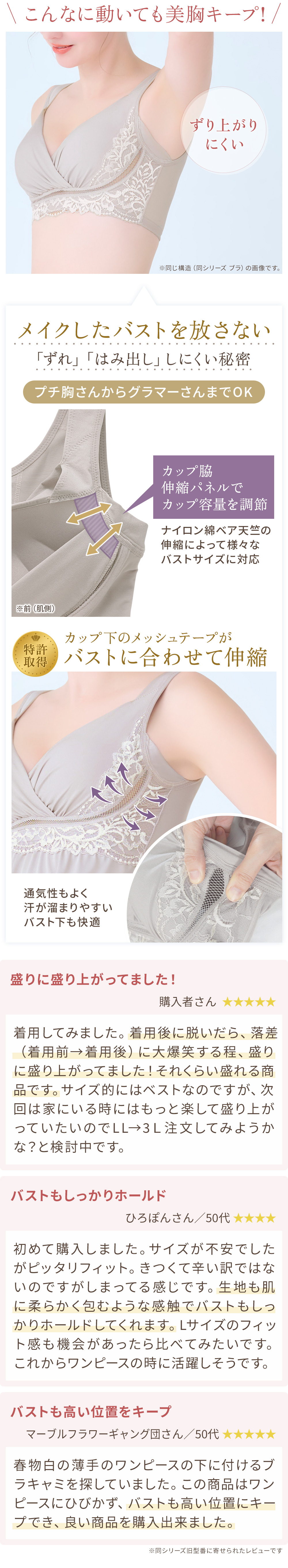 商品詳細。お客様の声