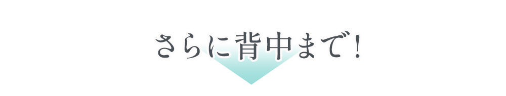 さらに背中まで