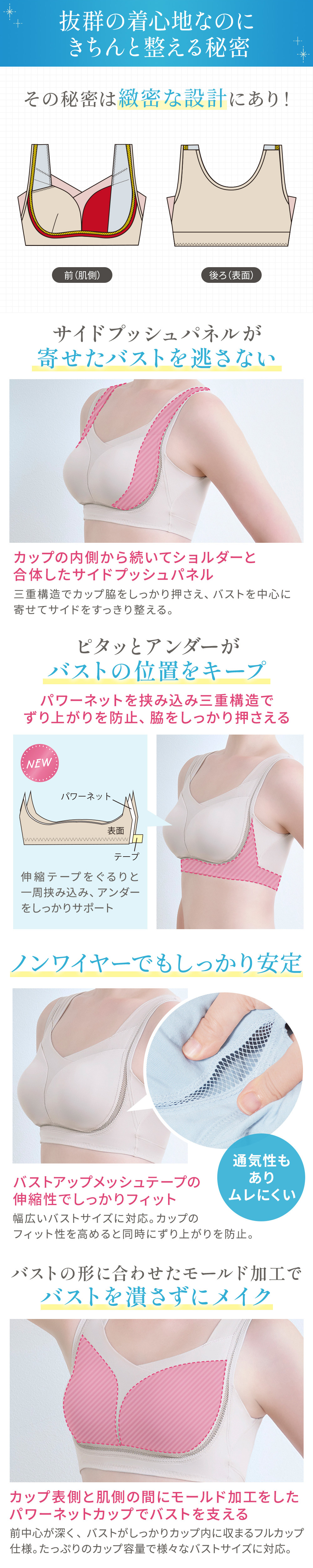 抜群な着心地なのにきちんと整える秘密