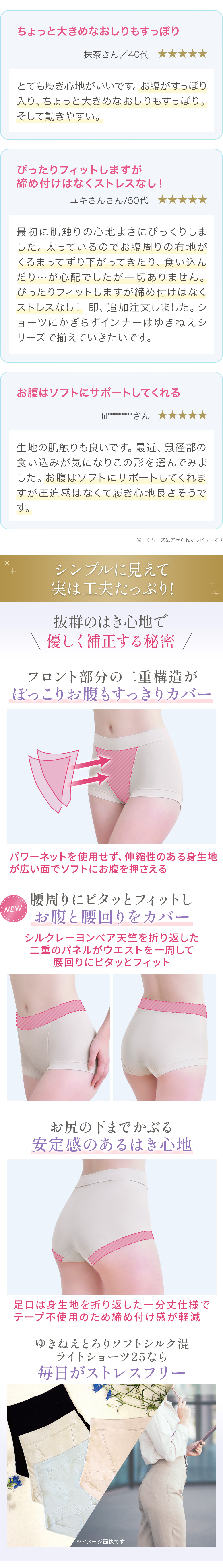 お客様の声。シンプルに見えて実は工夫たっぷり