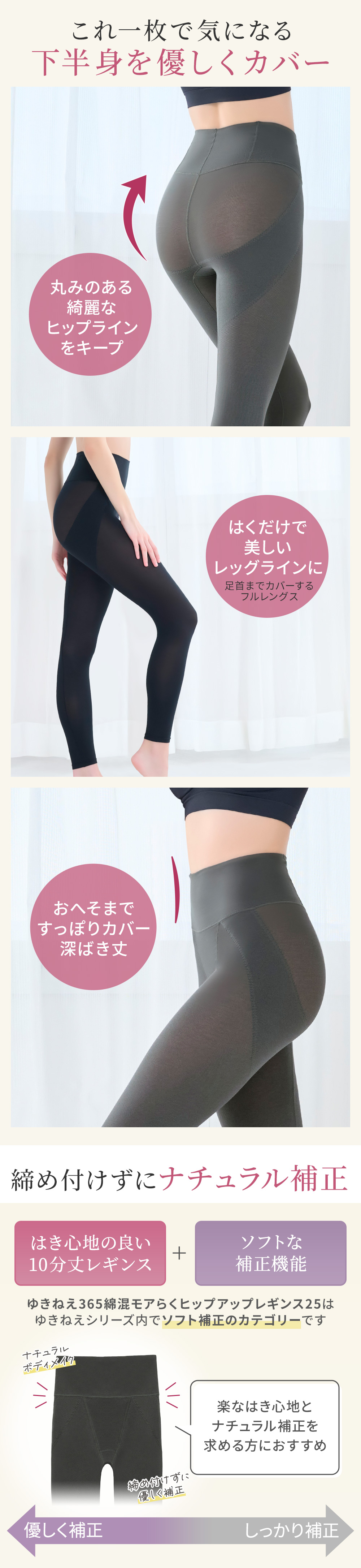 これ一枚で気になる下半身を優しくカバー