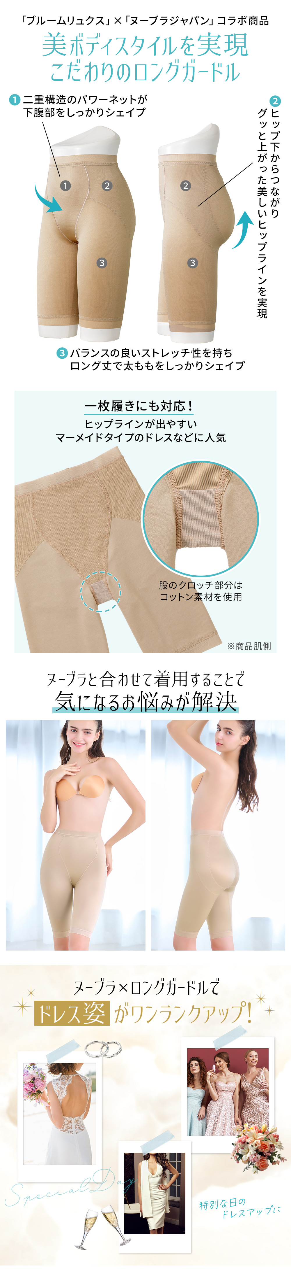 ロングガードルの特徴