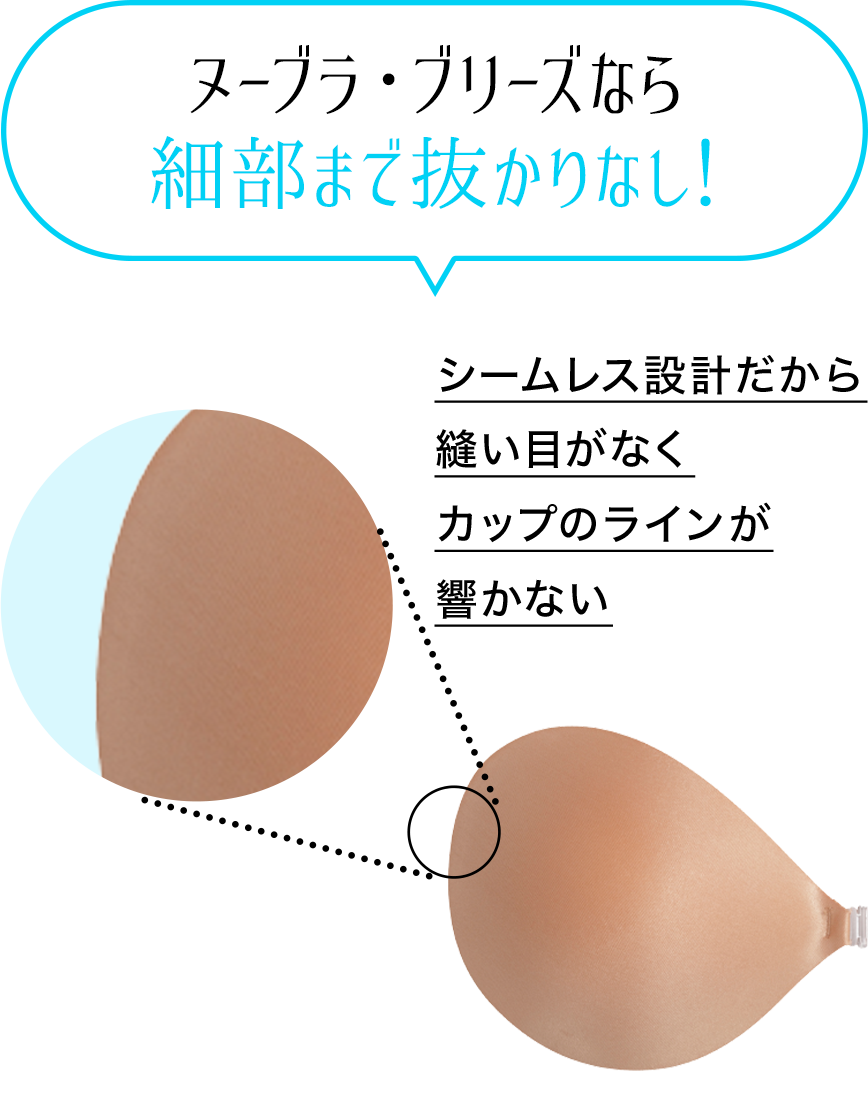 ヌーブラ・ブリーズなら細部まで抜かりなし!