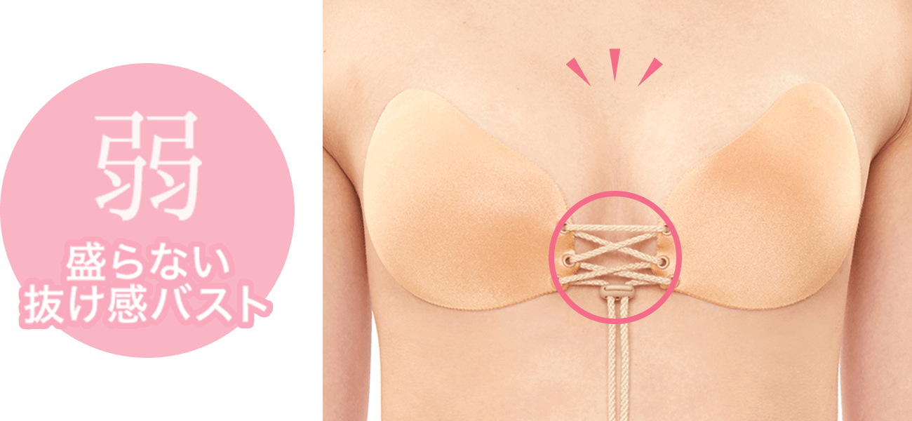 弱　盛らない抜け間バスト