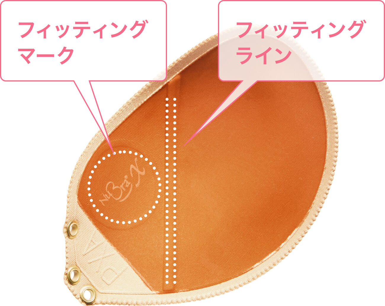 フィッティングマークとフィッティングライン