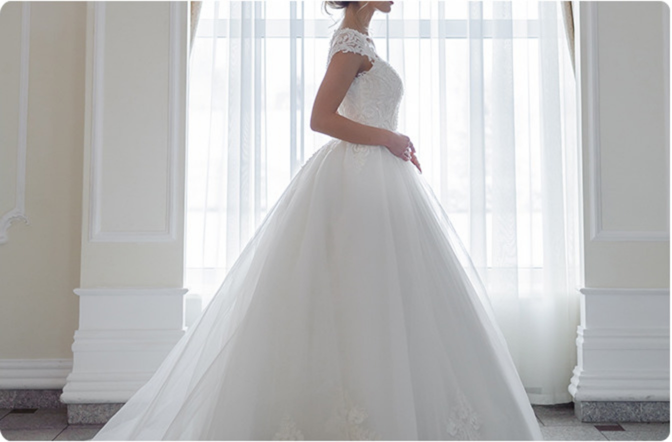 プリンセスラインのドレス