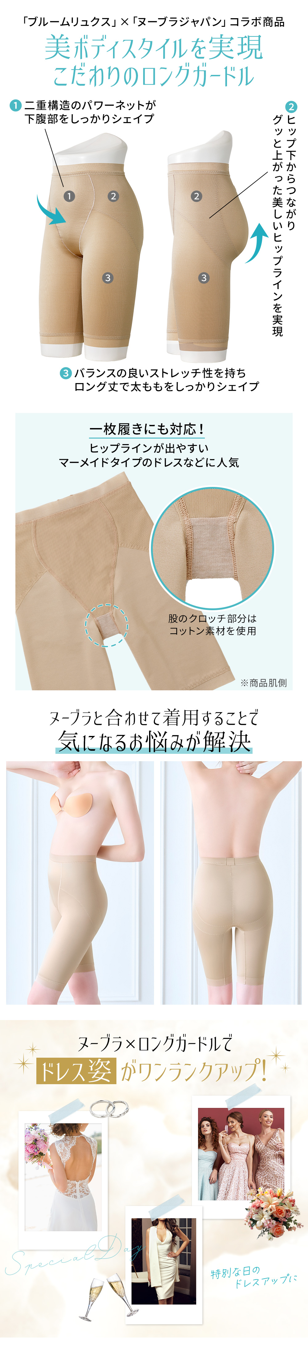 ロングガードルの特徴