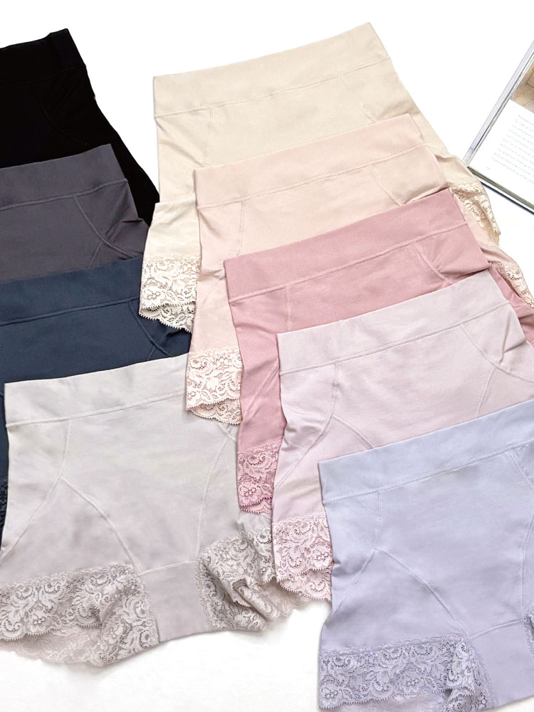 すっぽりフィット綿混一分丈ショーツ25