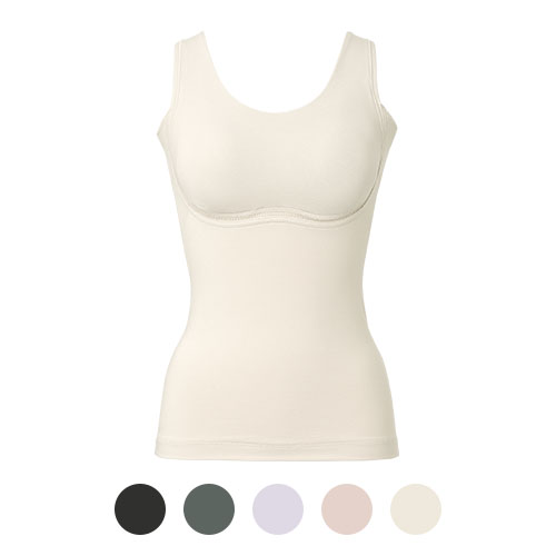 ゆきねえ365綿混モアらく快適フルカップブラキャミ25