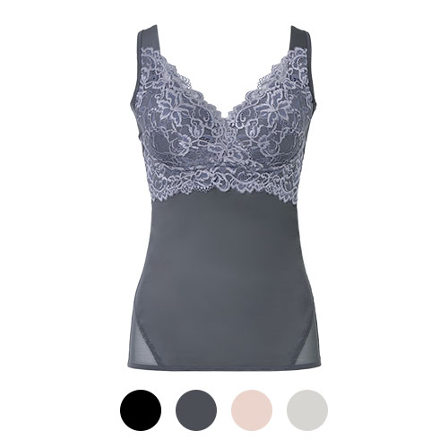 ビューティフルレースハートフルカップブラキャミ25