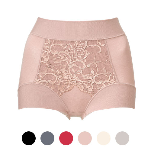 綿混フィットレースショーツ25