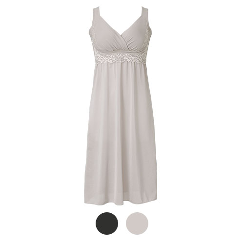 綿混キャッチャーカップレースブラスリップ25