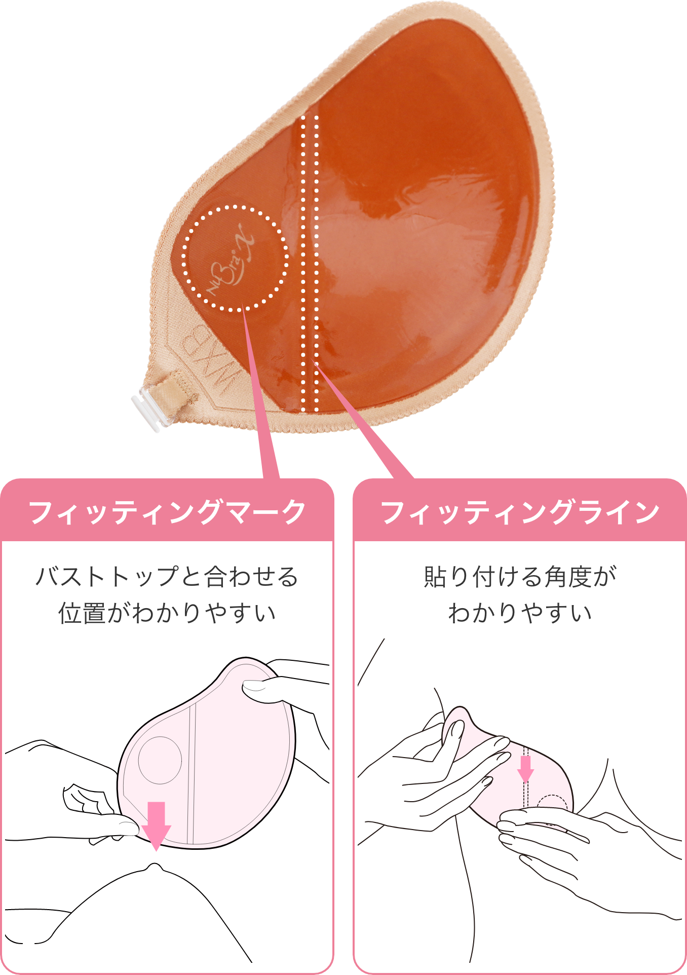 フィッティングマーク・フィッティングラインイメージ画像
