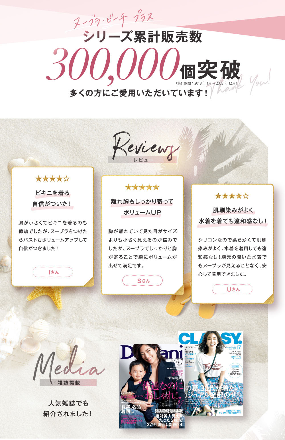 シリーズ累計販売数300,000枚突破 レビュー 人気雑誌でも紹介されました！