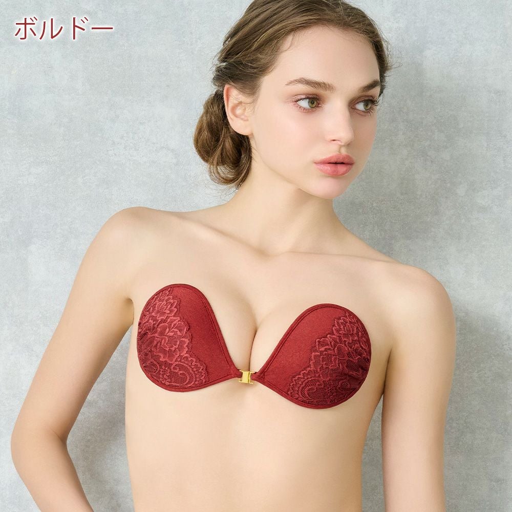 モデル着用　ボルドー