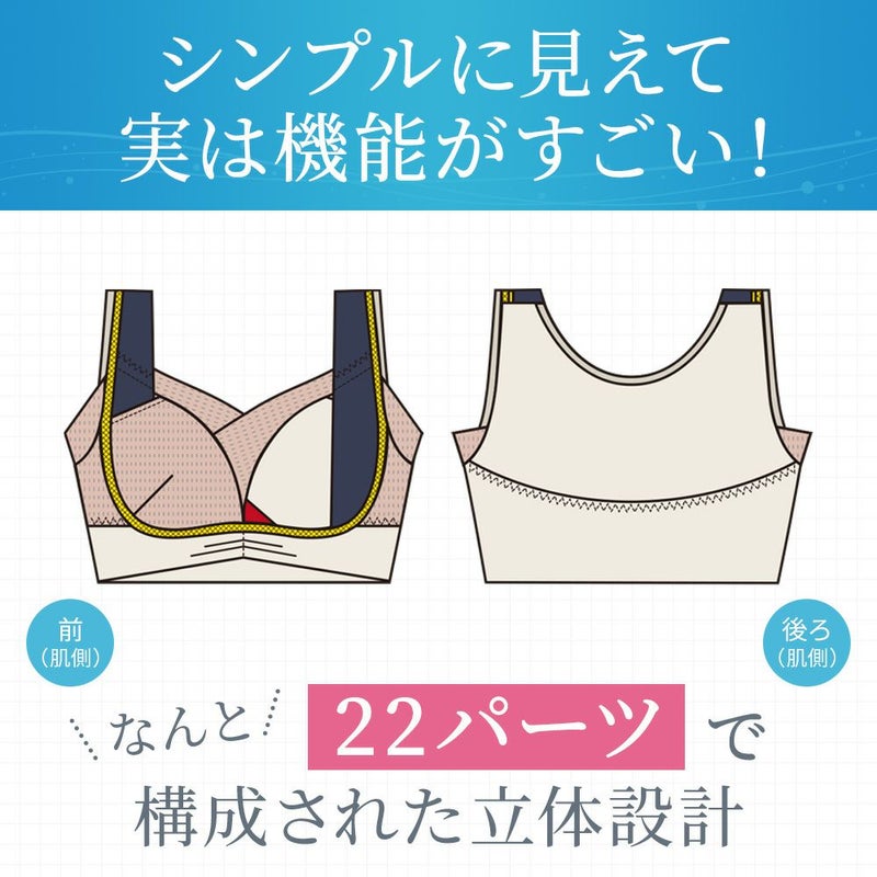 22パーツで構成された立体設計