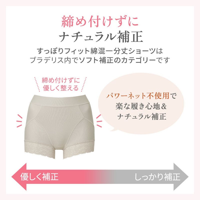 締め付けずにナチュラル補正