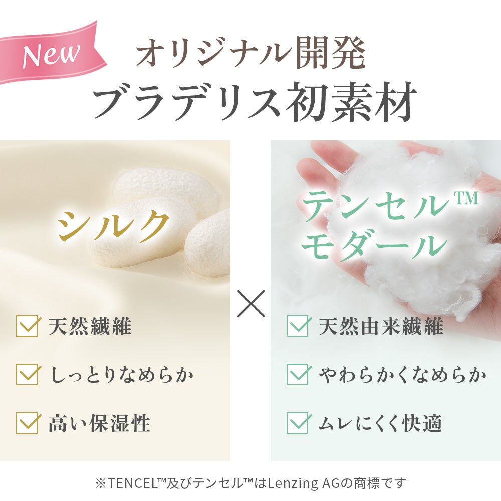 オリジナル開発ブラデリス初素材
