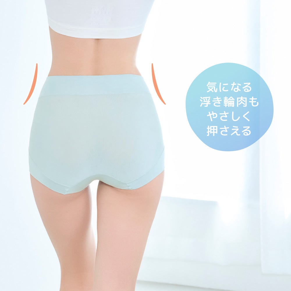 気になる浮き輪肉もやさしく押さえる