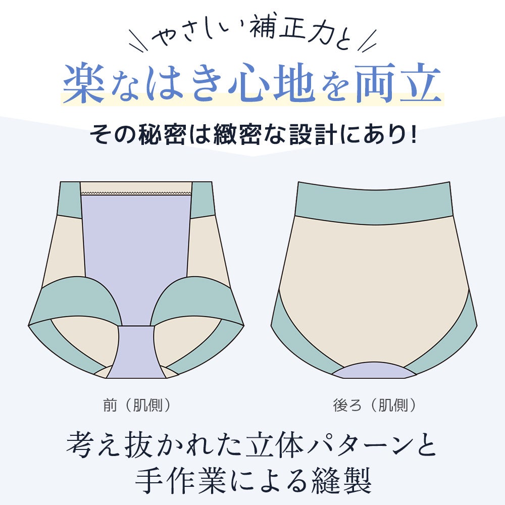 考え抜かれた立体パターンと手作業による縫製