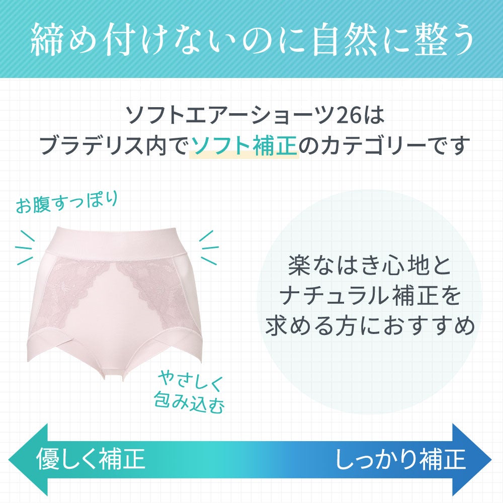 締め付けないのに自然に整う