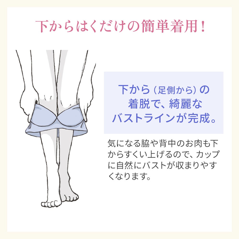 下からはくだけの簡単着用！
