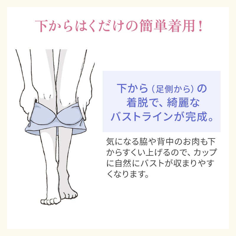 下からはくだけの簡単着用！